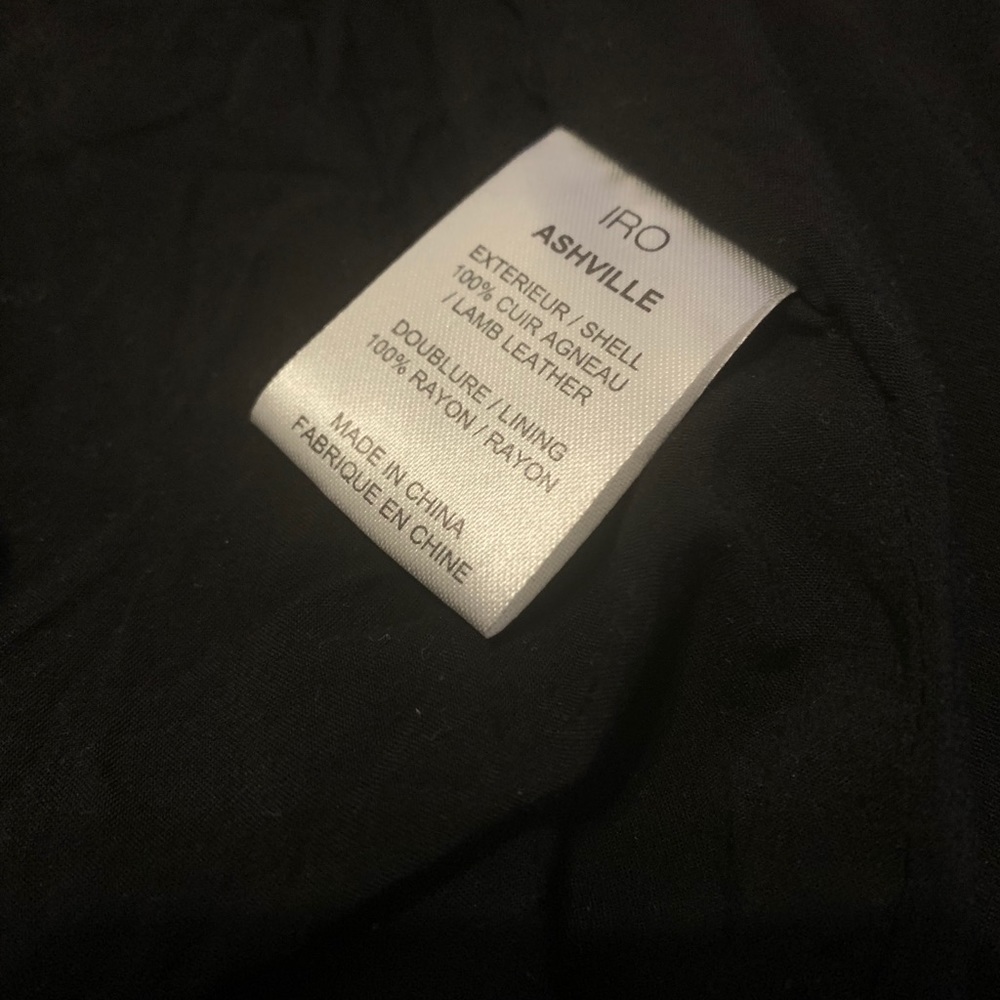 IRO Cobalt Blue Ashville Leather Jacket RARE! 0 - Picture 7 of 8